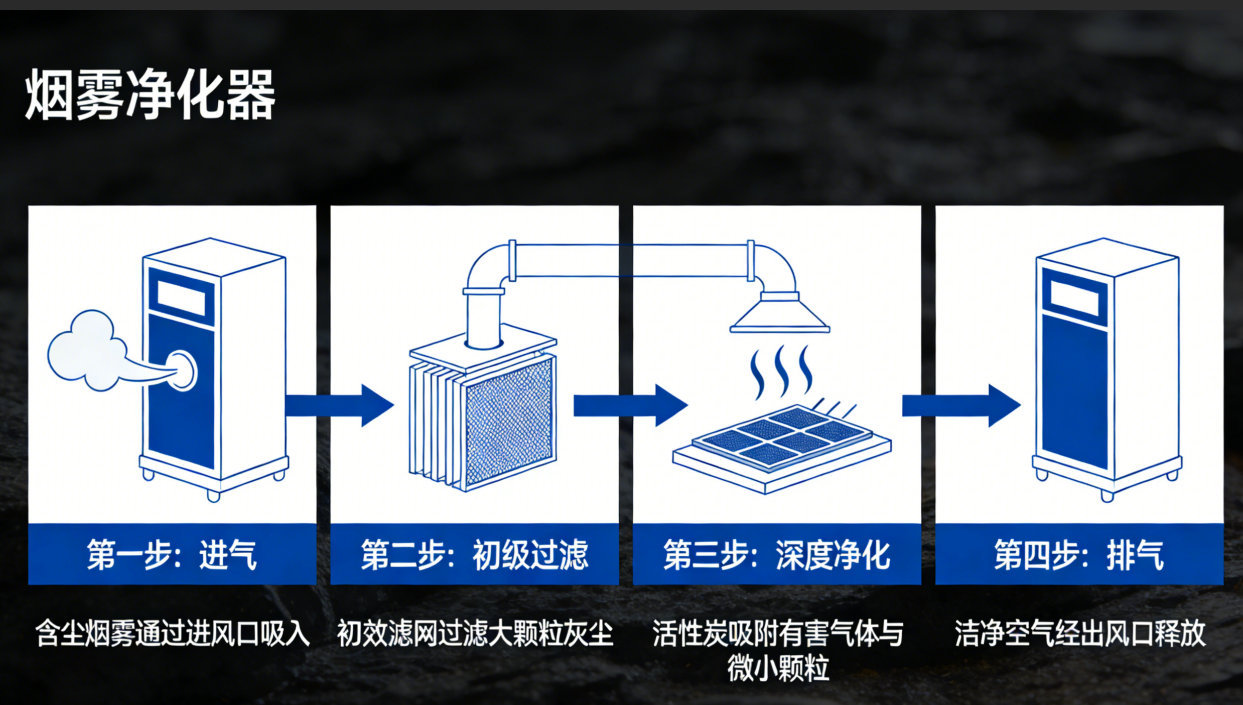 解讀煙霧凈化器核心技術指標，選對設備守護潔凈環境